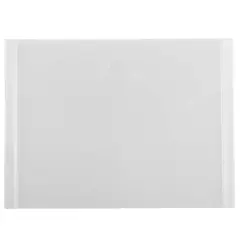 JAM Paper 5.5" x 7.375" Clear Plastic Tuck Flap Closure Envelopes, 12ct.