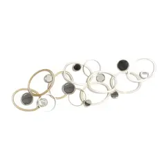 52" Gold Glam Abstract Metal Wall D&eacute;cor