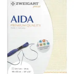 Zweigart&reg; Stern-Aida 14 Count Pre-Cut Fabric Ivory