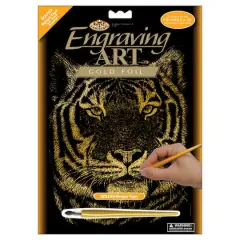 Royal & Langnickel&reg; Engraving Art&trade; Bengal Tiger Gold Foil Kit