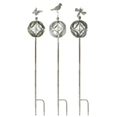 60" Iron Garden Stake Set