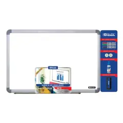 Bazic&reg; 24" x 36" Aluminum Frame Magnetic Dry Erase Board Value Pack