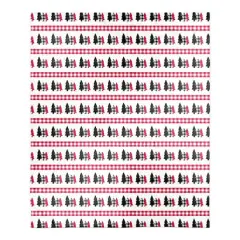 Plaid Tree Pattern 50x60 Sherpa Fleece Blanket