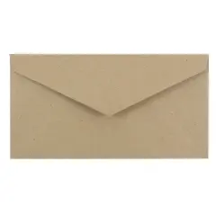 JAM Paper 3.875" x 7.5" Monarch Premium Envelopes, 50ct. Brown Kraft