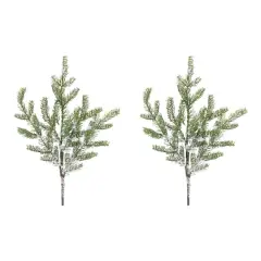 Wintry Green & Brown Pine Spray, 2ct.