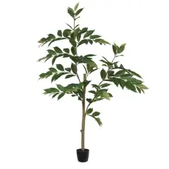 5ft. Potted Artificial Green Nandina Tree