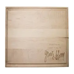 Grow and Bloom 17" x 11" Maple Cutting Board