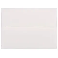 JAM Paper A6 Strathmore Invitation Envelopes, 50ct. Bright White Laid