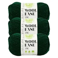 3 Pack Lion Brand&reg; Wool-Ease&reg; DK Yarn Forest Green