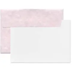 JAM Paper A1 Orchid Parchment Personal Stationery Set