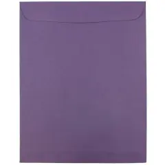 JAM Paper 10" x 13" Open End Envelopes, 25ct. Dark Purple
