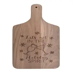 17" In the Holiday Spirit Walnut Paddle Cutting Board