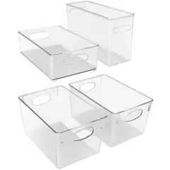Sorbus Clear Fridge & Freezer Organizing Bin Set