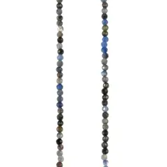 Blue & Black Sapphire Faceted Round Beads, 2mm by Bead Landing&trade;
