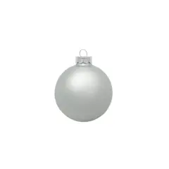 Whitehurst 40ct. 1.25" Matte Glass Ball Ornaments Silver Matte