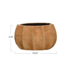 Hello Honey&reg; 10" Boho Fluted Terracotta Planter