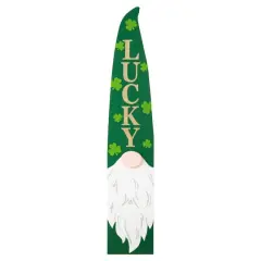 Glitzhome&reg; 42" St. Patrick's Wooden Gonme Porch Decor
