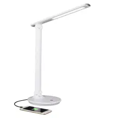 OttLite Wellness Series 26" White Emerge LED Desk Lamp