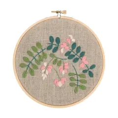 DMC&reg; Indigo Intermediate Embroidery Kit with Hoop