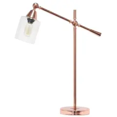 Lalia Home 2.5ft. Vertically Adjustable Desk Lamp Rose Gold