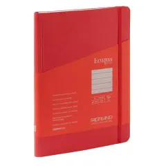 Fabriano&reg; EcoQua Plus A5 Lined Hidden Spiral-Bound Notebook Red