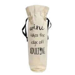 Personality Case&trade; Adulting Canvas Wine Bag