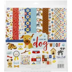 Echo Park&trade; I Love My Dog Collection Kit, 12" x 12"