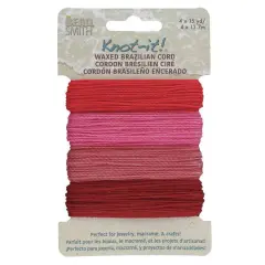 Beadsmith&reg; Knot-it!&trade; Waxed Brazilian Cord Floral Vibes