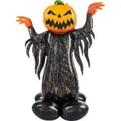53" AirLoonz&reg; Pumpkin Head Ghost Foil Balloon