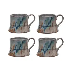 Hello Honey&reg; 3.5" Autumnal Harmony Reactive Glaze Mugs, 4ct.