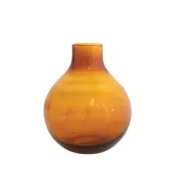 Hello Honey&reg; Bloomingville 7.5" Amber Minimalist Glass Vase