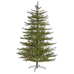 7ft. Pre-Lit Vancouver Mountain Pine Artificial Christmas Tree with Clear Lights