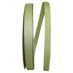 JAM Paper 5/8" Grosgrain Texture Ribbon Spring Moss