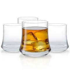 JoyJolt&reg; Cosmos Crystal Whiskey Glasses, 4ct.