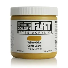 Golden&reg; SoFlat Matte Acrylic Paint, 16oz. Yellow Oxide