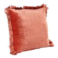 Hello Honey&reg; 20" x 20" Clay Charm Eyelash Fringe Pillow