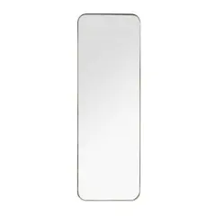 Gold Iron Contemporary Wall Mirror, 13" x 13" x 2"