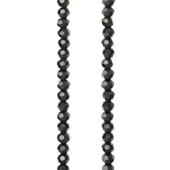 Black Faceted Glass Beads, 3mm by Bead Landing&trade;