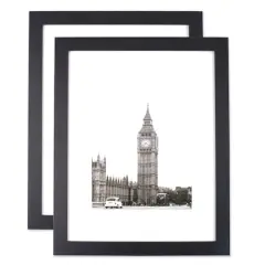 DII&reg; 2 Pack Black 11" x 14" Frame with Mat