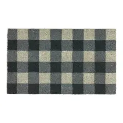 DII&reg; Gray & White Buffalo Check Doormat