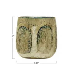 Hello Honey&reg; 9" Multicolor Organically Shaped Stoneware Planter