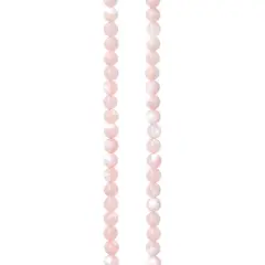 Light Pink Mother of Pearl Round Beads, 4mm by Bead Landing&trade;