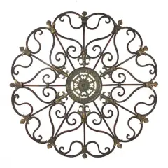 29" Brown Iron Rustic Wall Art