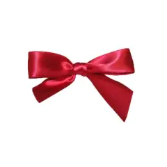 JAM Paper 3.25" Satin Twist Tie Bows, 100ct. Scarlet
