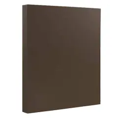 JAM Paper Matte 8.5'' x 11'' 28lb. Paper, 50 Sheets Chocolate Brown
