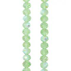 Peridot AB Faceted Glass Beads, 10mm by Bead Landing&trade;