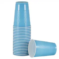 JAM Paper 16oz. Plastic Party Cups, 20ct. Sea Blue