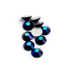 John Bead Crystal Lane SS20 Round Flatback Czech Crystals, 1,440ct. Jet AB