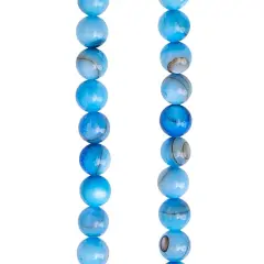 Light Sapphire Shell Round Beads, 6mm by Bead Landing&trade;