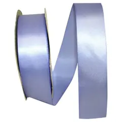 JAM Paper 1.5" x 50yd. Single Face Satin Ribbon Iris